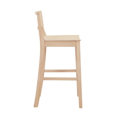 side view focusing on profile of stool