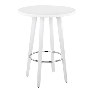 LumiSource Ahoy Counter Table, White, large