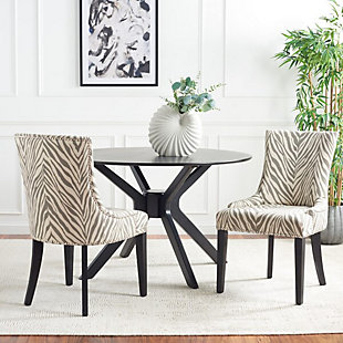 Safavieh Lester Dining Chair (Set of 2), Gray/White, rollover