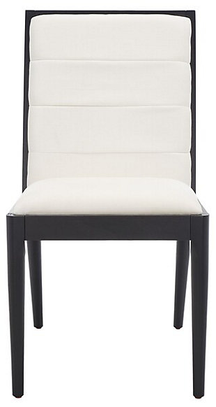 Safavieh Laycee Dining Chair (Set of 2), White/Black, large