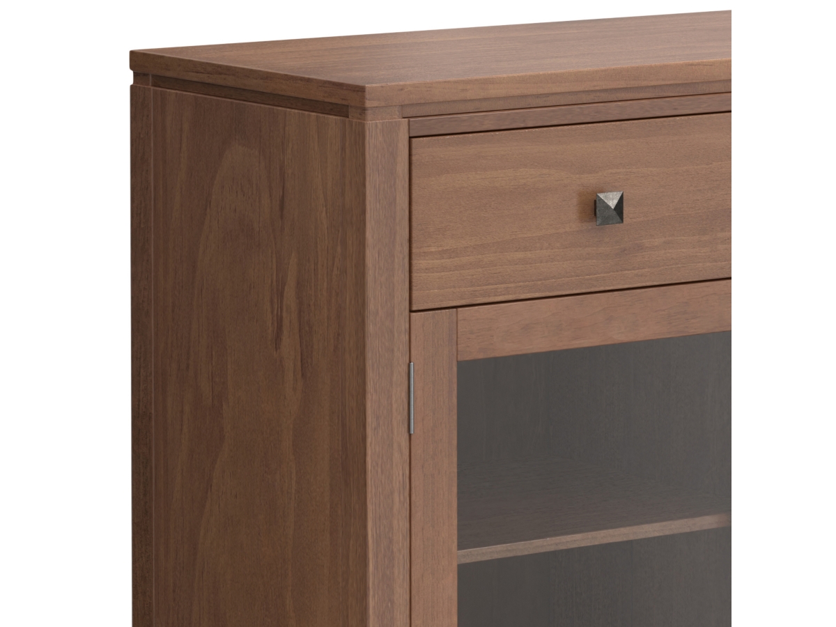 Simpli Home Cosmopolitan Sideboard Buffet, Medium Saddle Brown, large