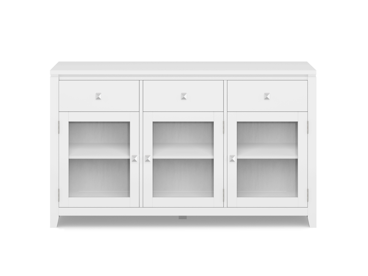 Simpli Home Cosmopolitan Sideboard Buffet, White, large