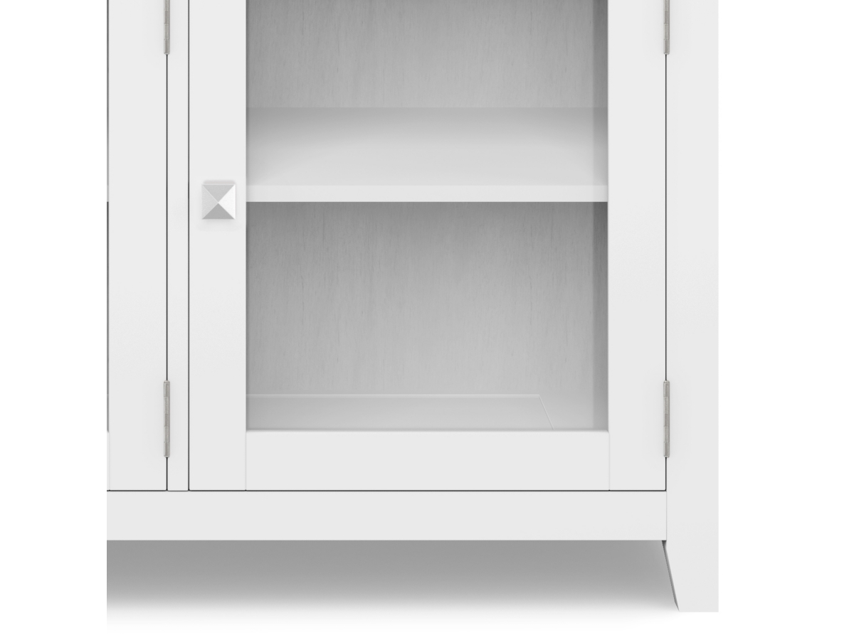 Simpli Home Cosmopolitan Sideboard Buffet, White, large