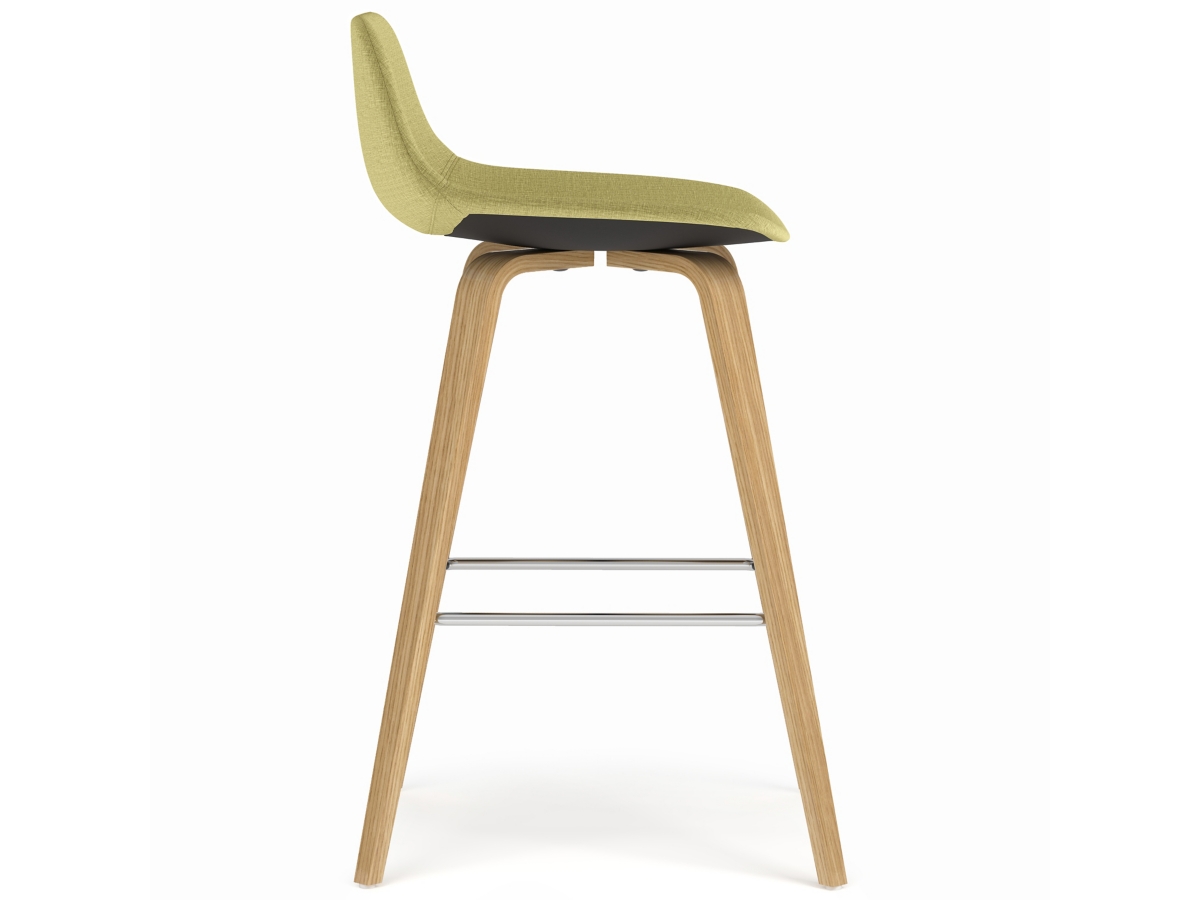 Simpli Home Randolph Counter Height Bar Stool (Set of 2), Acid Green, large