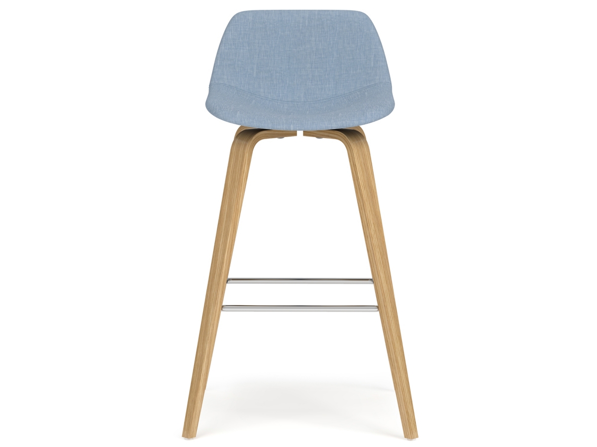 Simpli Home Randolph Counter Height Bar Stool (Set of 2), Denim Blue, large