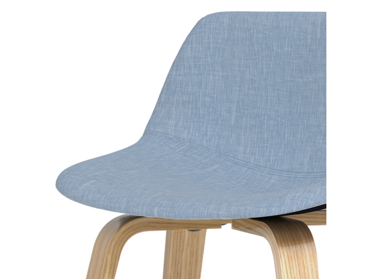 Simpli Home Randolph Counter Height Bar Stool (Set of 2), Denim Blue, large