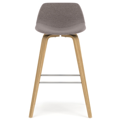 Simpli Home Randolph Counter Height Bar Stool (Set of 2), Mocha, large