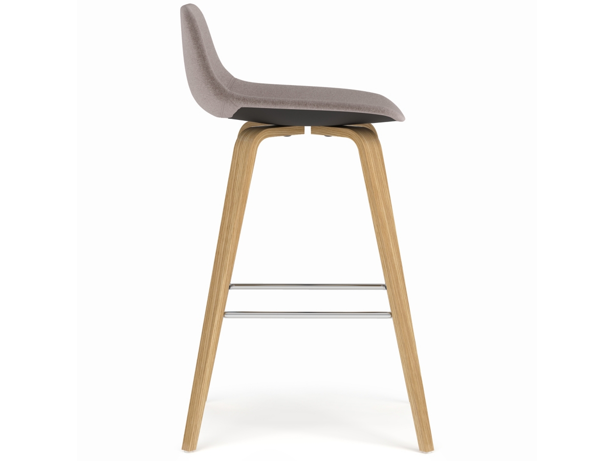 Simpli Home Randolph Counter Height Bar Stool (Set of 2), Mocha, large