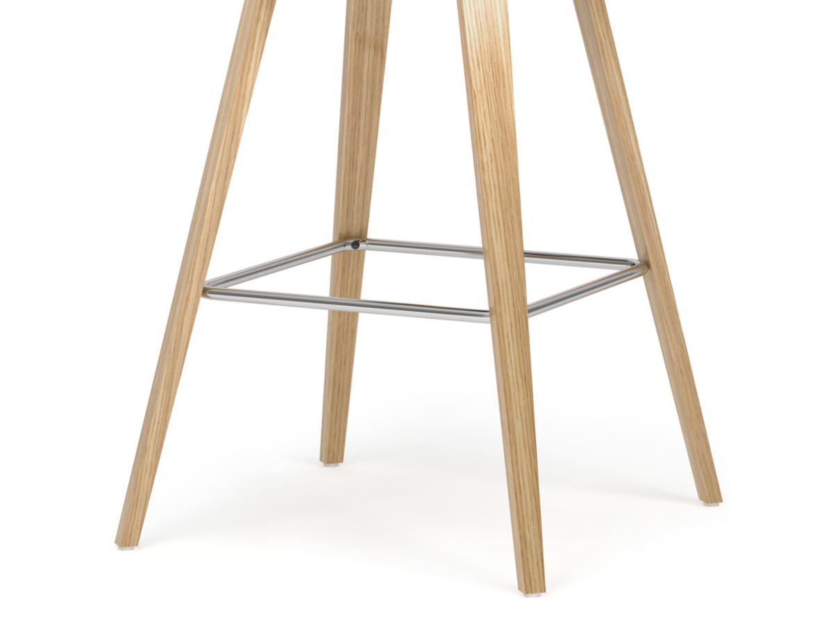 Simpli Home Randolph Counter Height Bar Stool (Set of 2), Natural, large