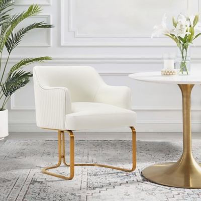 Edra Dining Armchair, Cream