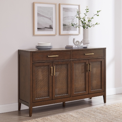 D600009982 Crosley Furniture Milo Sideboard, Dark Brown sku D600009982