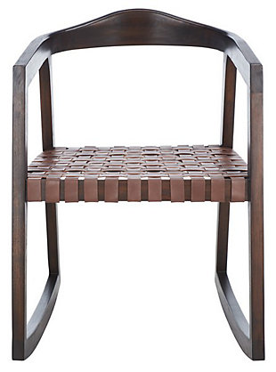 Safavieh Willa Rocking Dining Chair, Cognac/Walnut, large