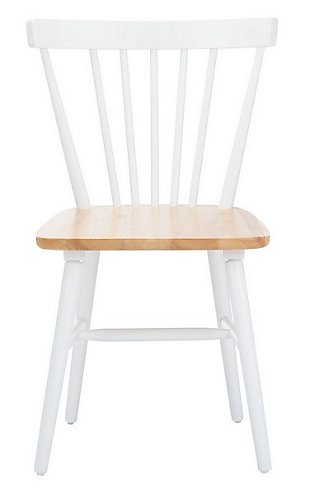 Safavieh Winona Spindle Back Dining Chair (Set of 2), White/Natural, large