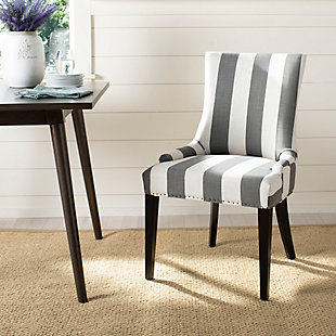 Safavieh Becca Dining Chair, Gray/White, rollover