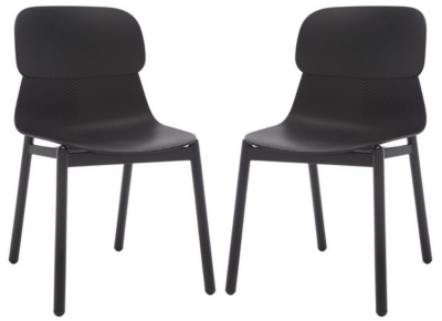 Safavieh Abbie Dining Chair (Set of 2), Black, large