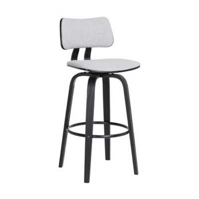 Pico Swivel Bar Stool, Light Gray/Black, large