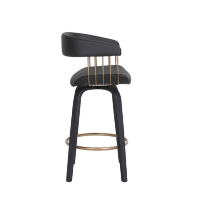 Front view of stool with back rods visible