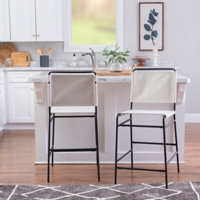 D600010238 Linon Taylor Counter Stool, Cream sku D600010238