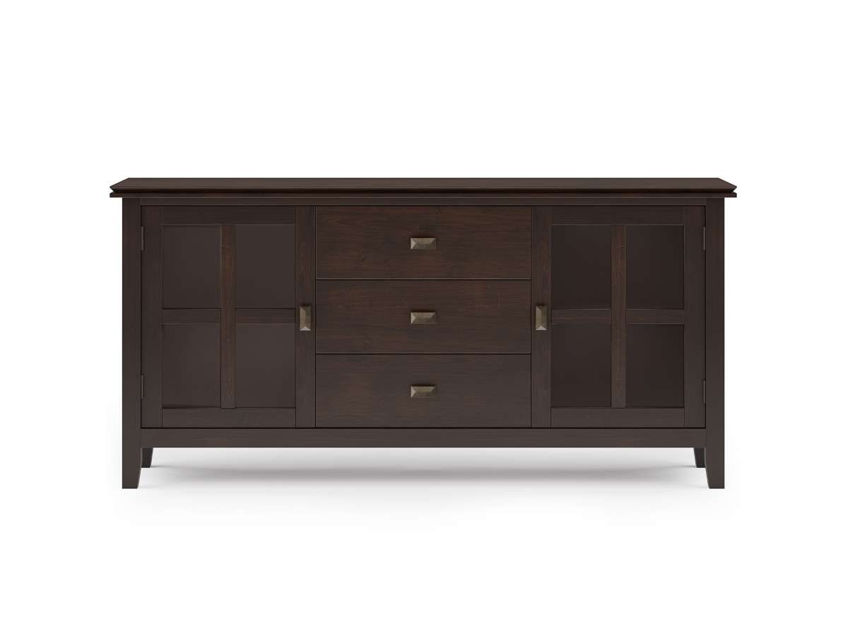 Simpli Home Artisan Sideboard Buffet, Walnut, large