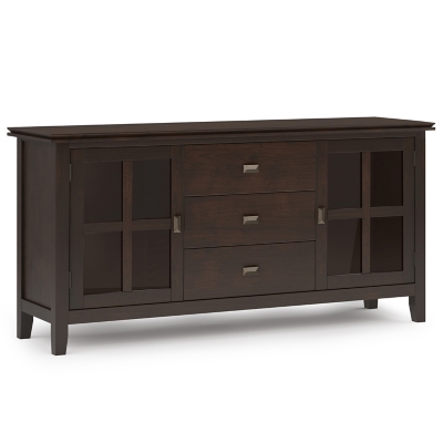Simpli Home Artisan Sideboard Buffet, Walnut, large