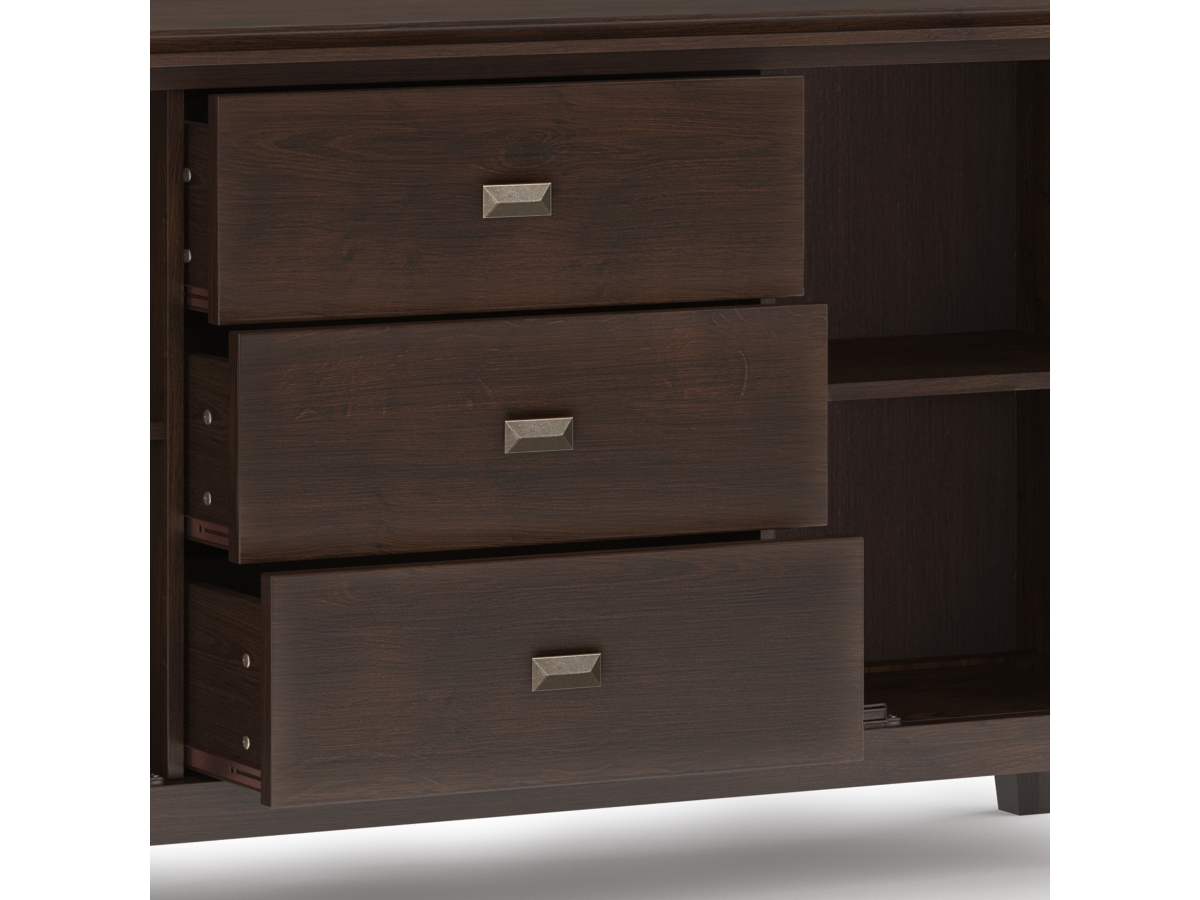 Simpli Home Artisan Sideboard Buffet, Walnut, large