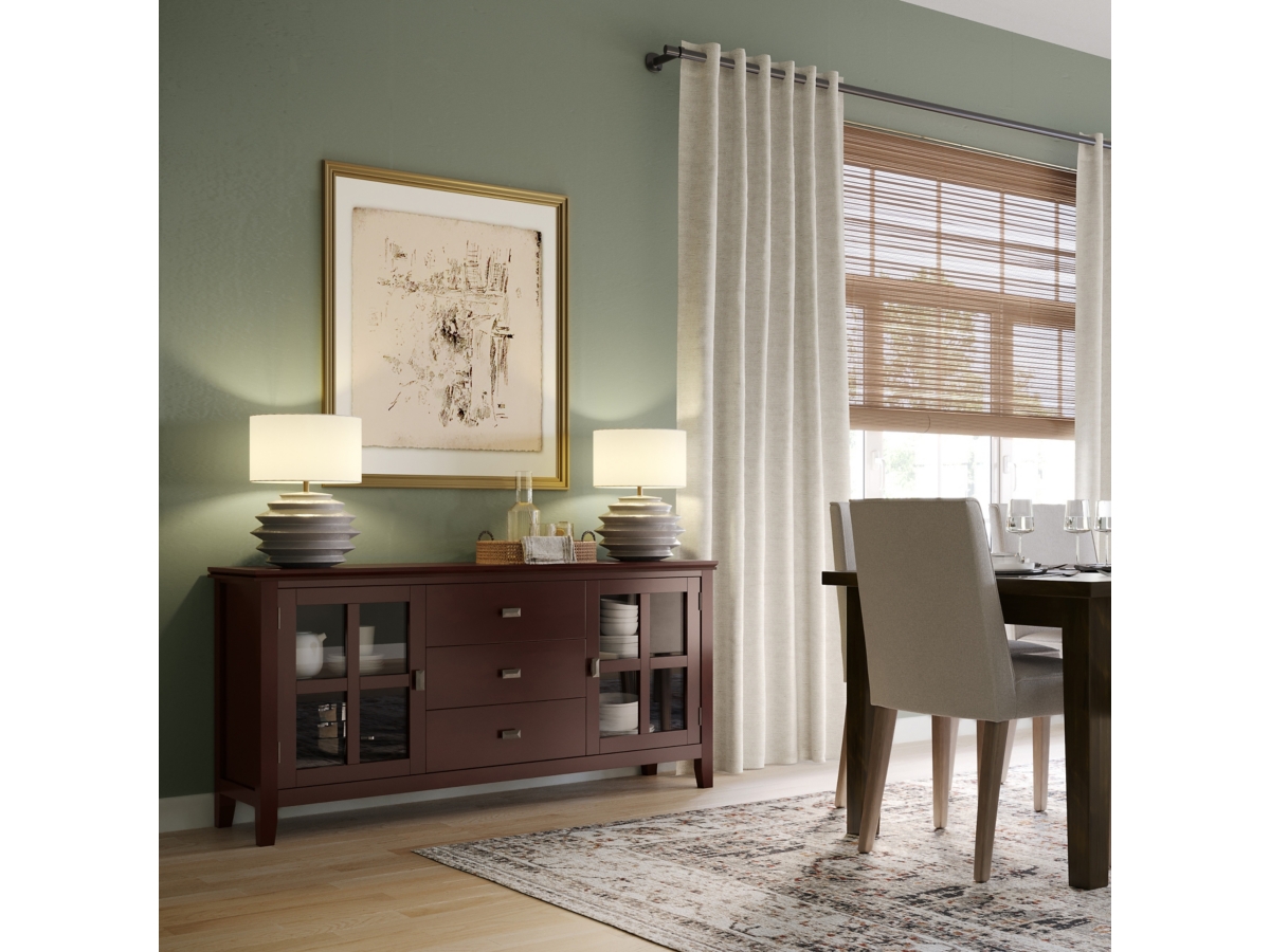 Simpli Home Artisan Sideboard Buffet, Brown, large