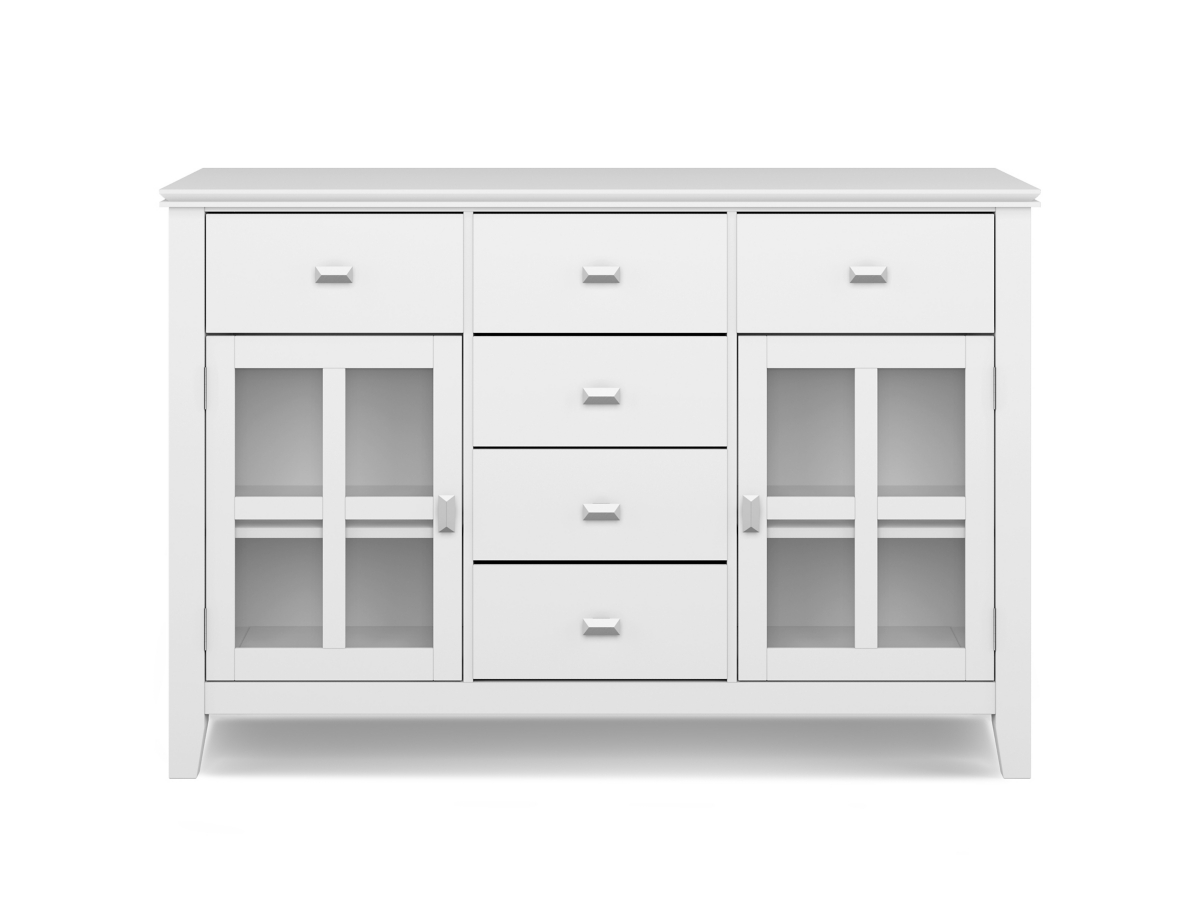 Simpli Home Artisan Sideboard Buffet Credenza, White, large