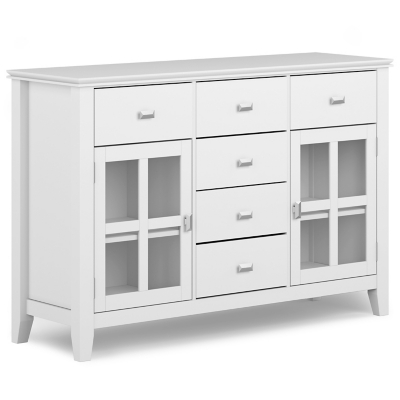 Simpli Home Artisan Sideboard Buffet Credenza, White, large