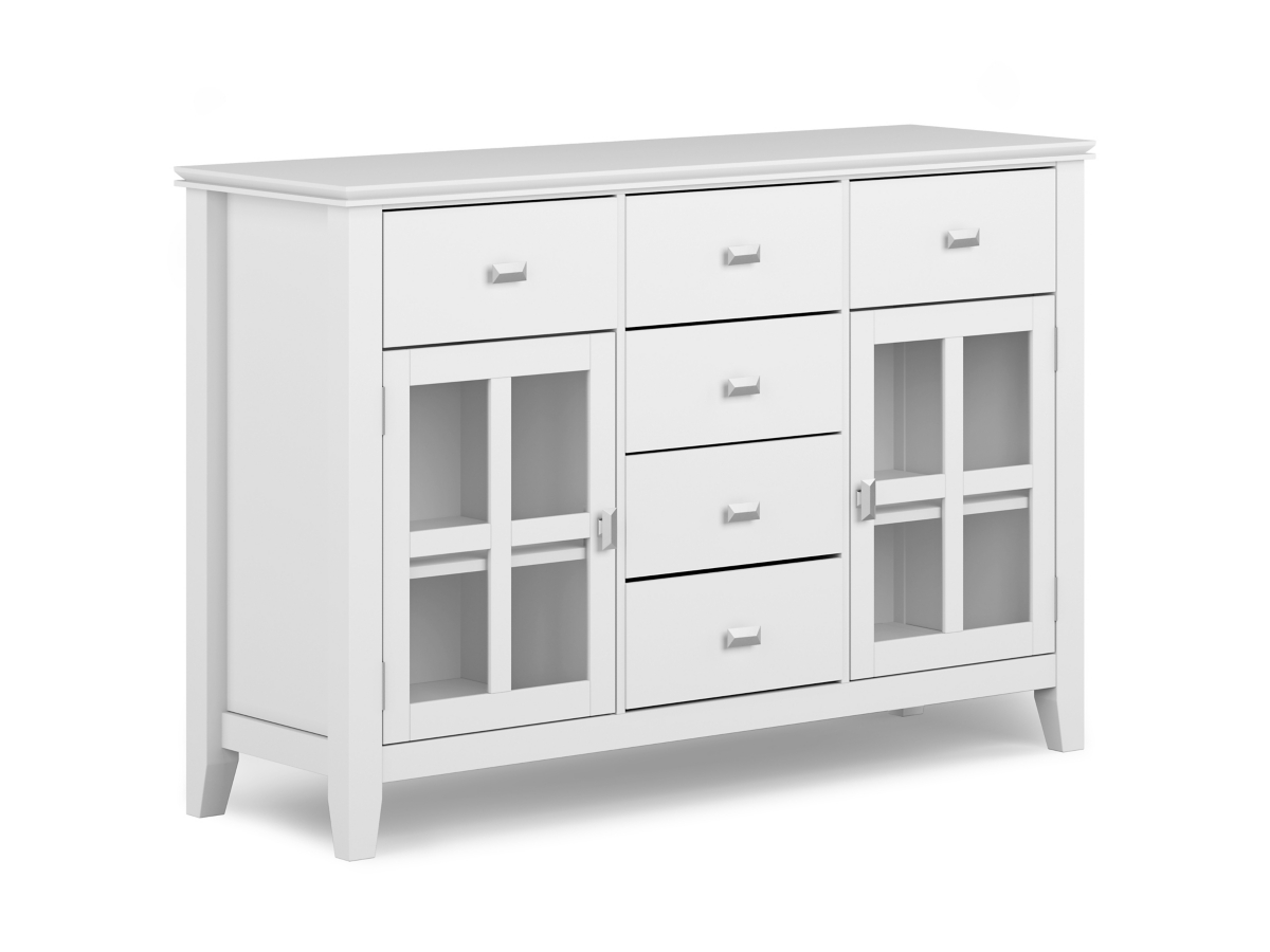 Simpli Home Artisan Sideboard Buffet Credenza, White, large