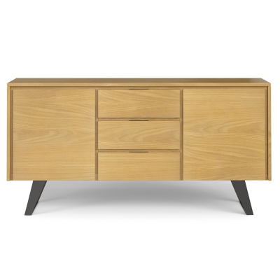 Simpli Home Lowry Sideboard Buffet, Oak, large