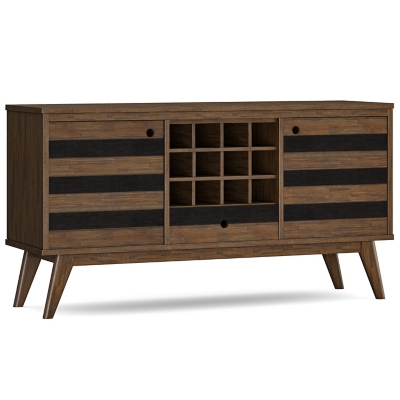 Simpli Home Clarkson Sideboard with Wine Storage, , large
