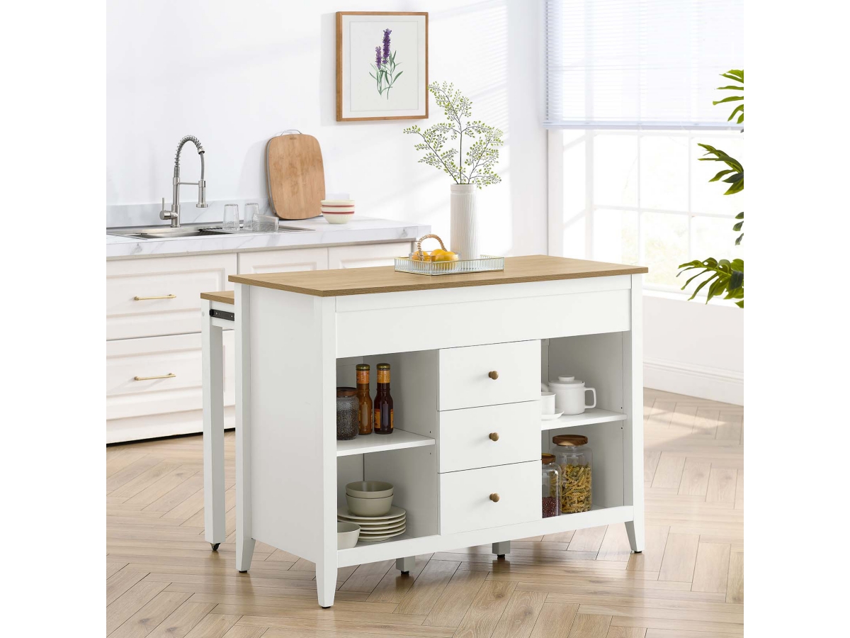 Ashley furniture kitchen island with stools hotsell
