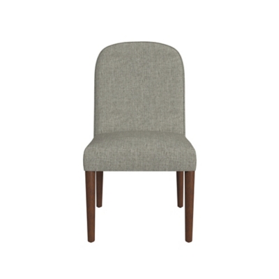 Kinfine USA Inc. HomePop Rounded Back Upholstered Dining Chair, Gray, large