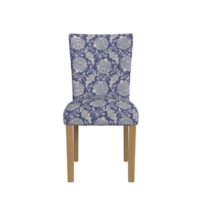 Kinfine USA Inc. HomePop Classic Parsons Dining Chair Set of 2, Blue Floral, large