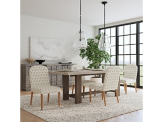 Kinfine USA Inc. HomePop Rounded Back Upholstered Dining Chair