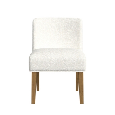 Kinfine USA Inc. HomePop Upholstered Dining Chair, Cream, large