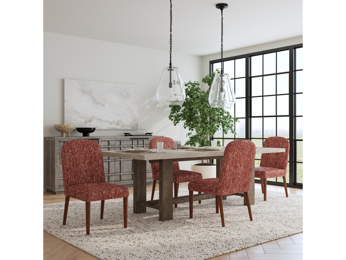 Kinfine USA Inc. HomePop Rounded Back Upholstered Dining