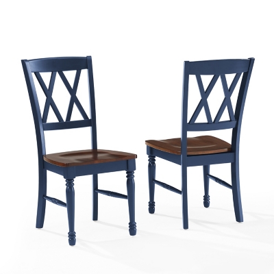Crosley Furniture Shelby Dining Chair (Set of 2), Navy, large