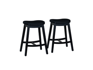 Linon Carmen Counter Height Bar Stools (Set of 2)