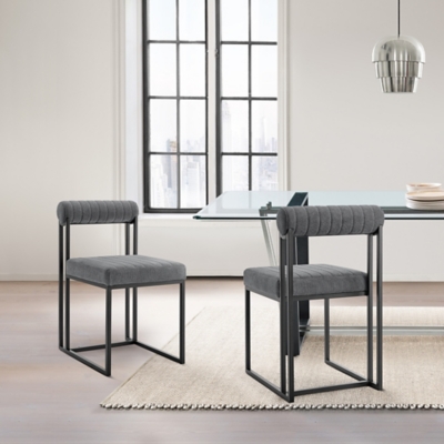 Anastasia Dining Chair (Set of 2), Anchor Gray, rollover