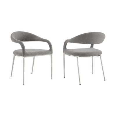 Morgan Dining Chair (Set of 2), Gray, large