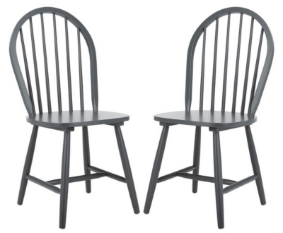 Safavieh Camden Spindle Back Dining Chair (Set of 2), Gray, large