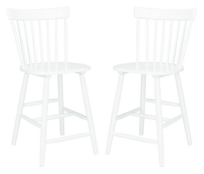 Safavieh Providence Counter Height Bar Stool (Set of 2), White, large