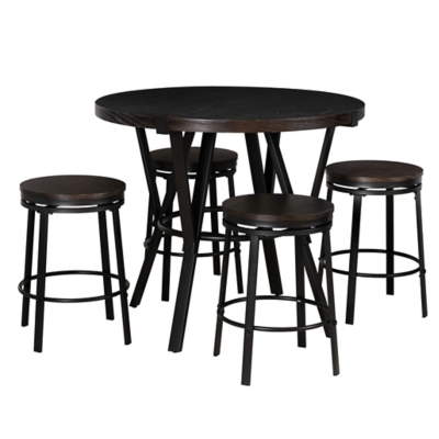 Linon Lachlan 5 Piece Dining Set, , large