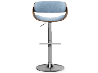 Simpli Home Amery Adjustable Swivel Bar Stool