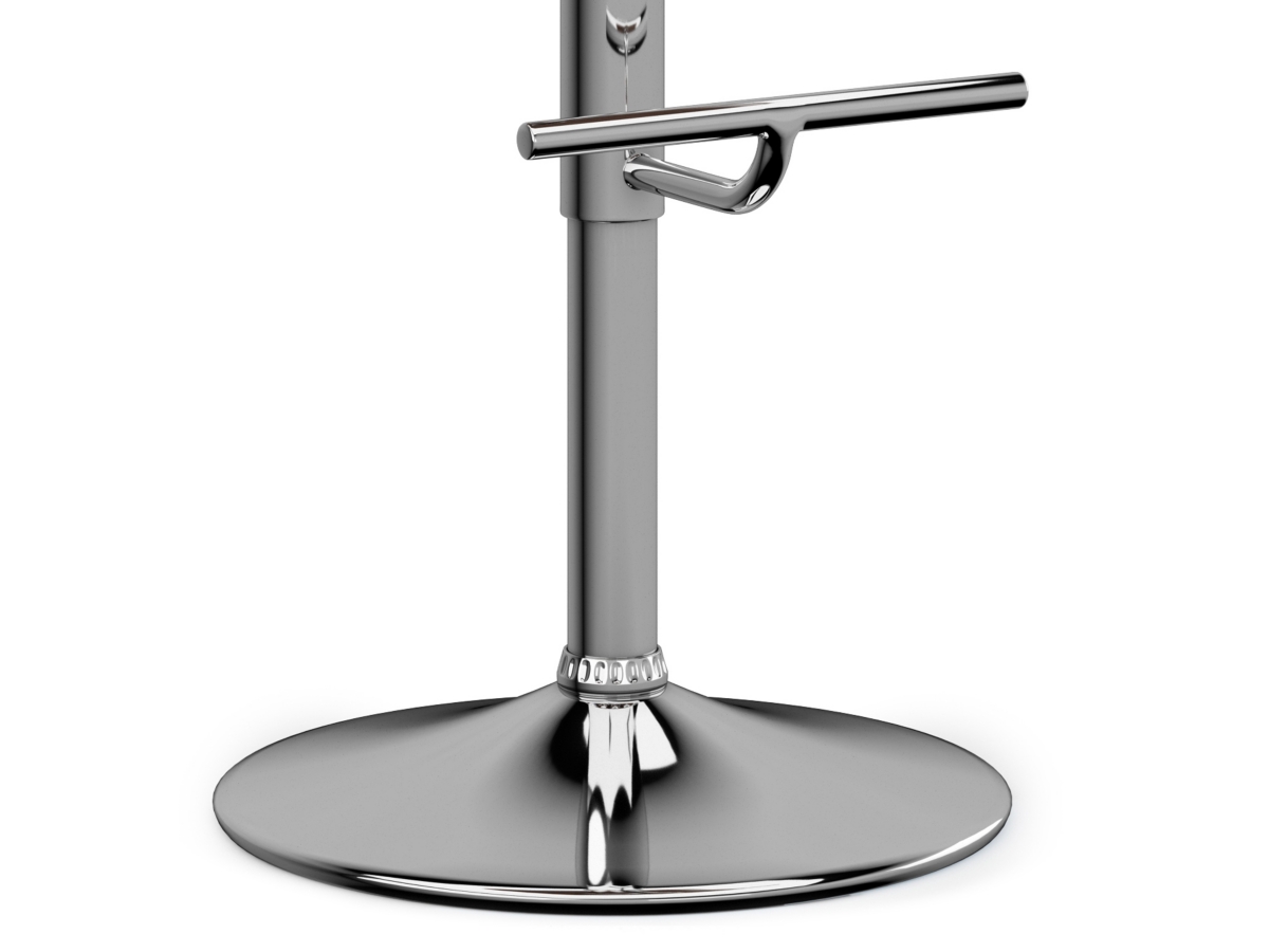 Simpli Home Amery Adjustable Swivel Bar Stool, Denim Blue, large