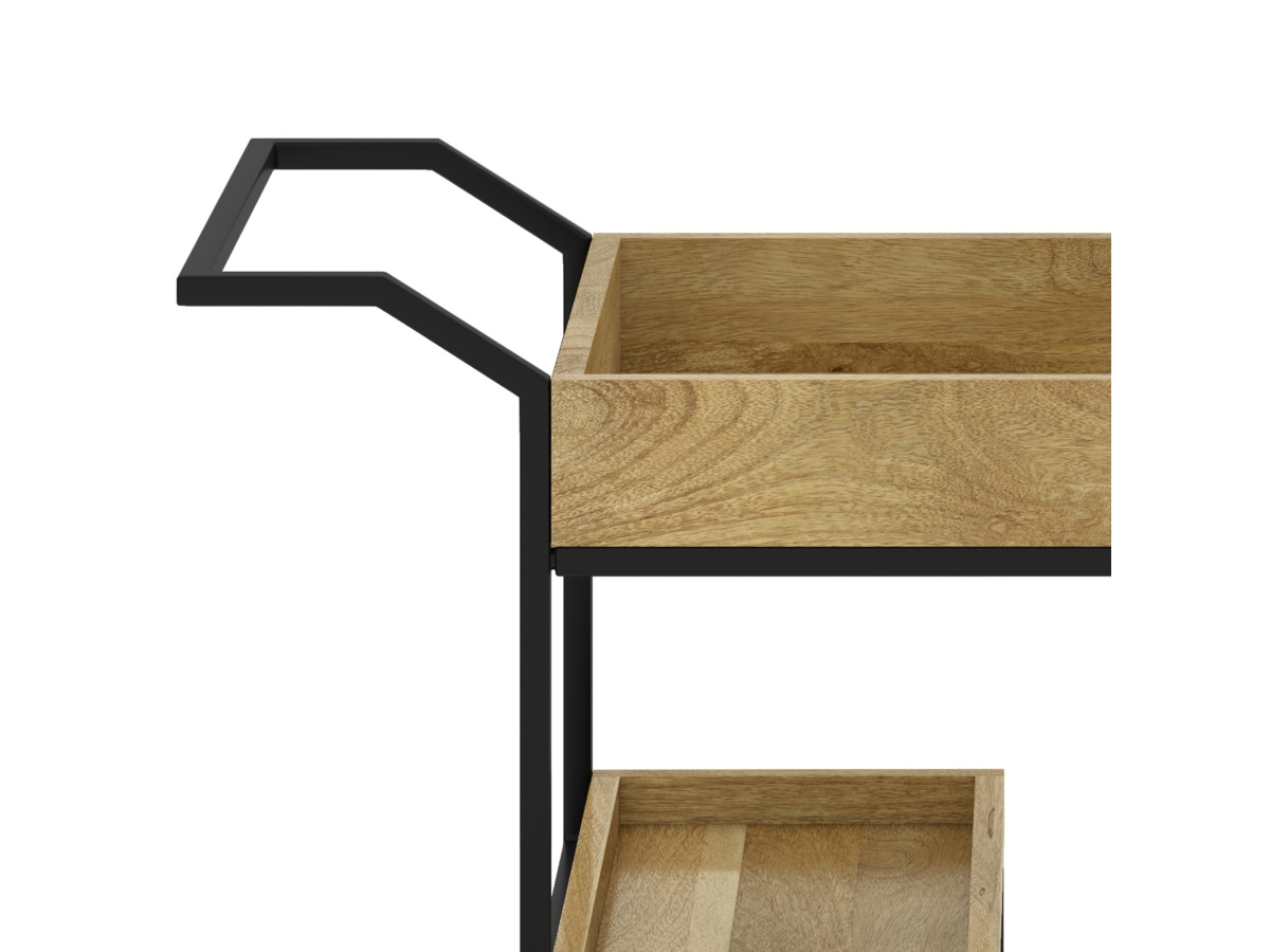 Simpli Home Barnes Bar Cart, , large