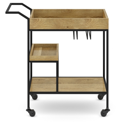 Simpli Home Barnes Bar Cart - Thumbnail 5