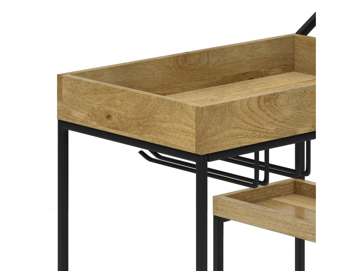 Simpli Home Barnes Bar Cart, , large