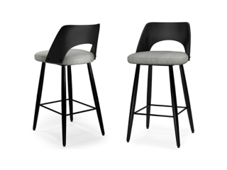 Simpli Home Callie Counter Height Bar Stool (Set of 2)